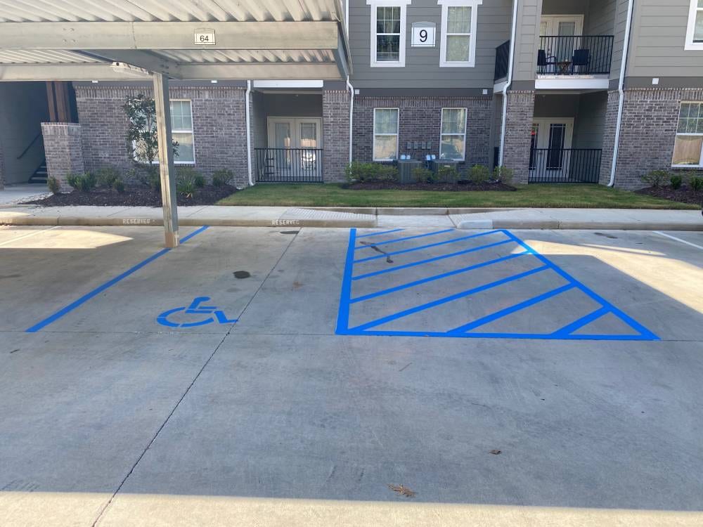 New Orleans Warehouse Striping